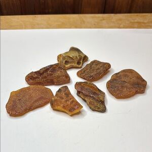 Bundle of 7 Large Raw Pieces of Baltic Amber